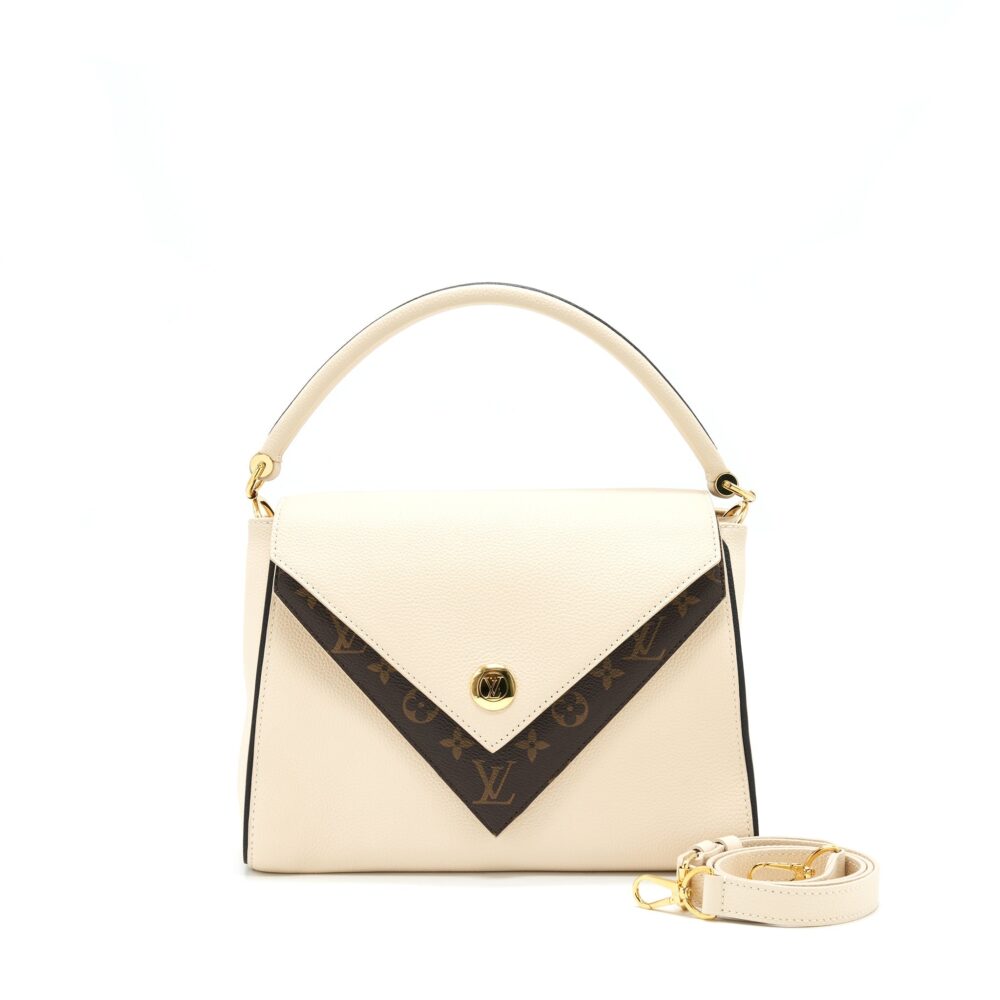 AAA Replica Louis Vuitton LV DOUBLE V BAG CREME