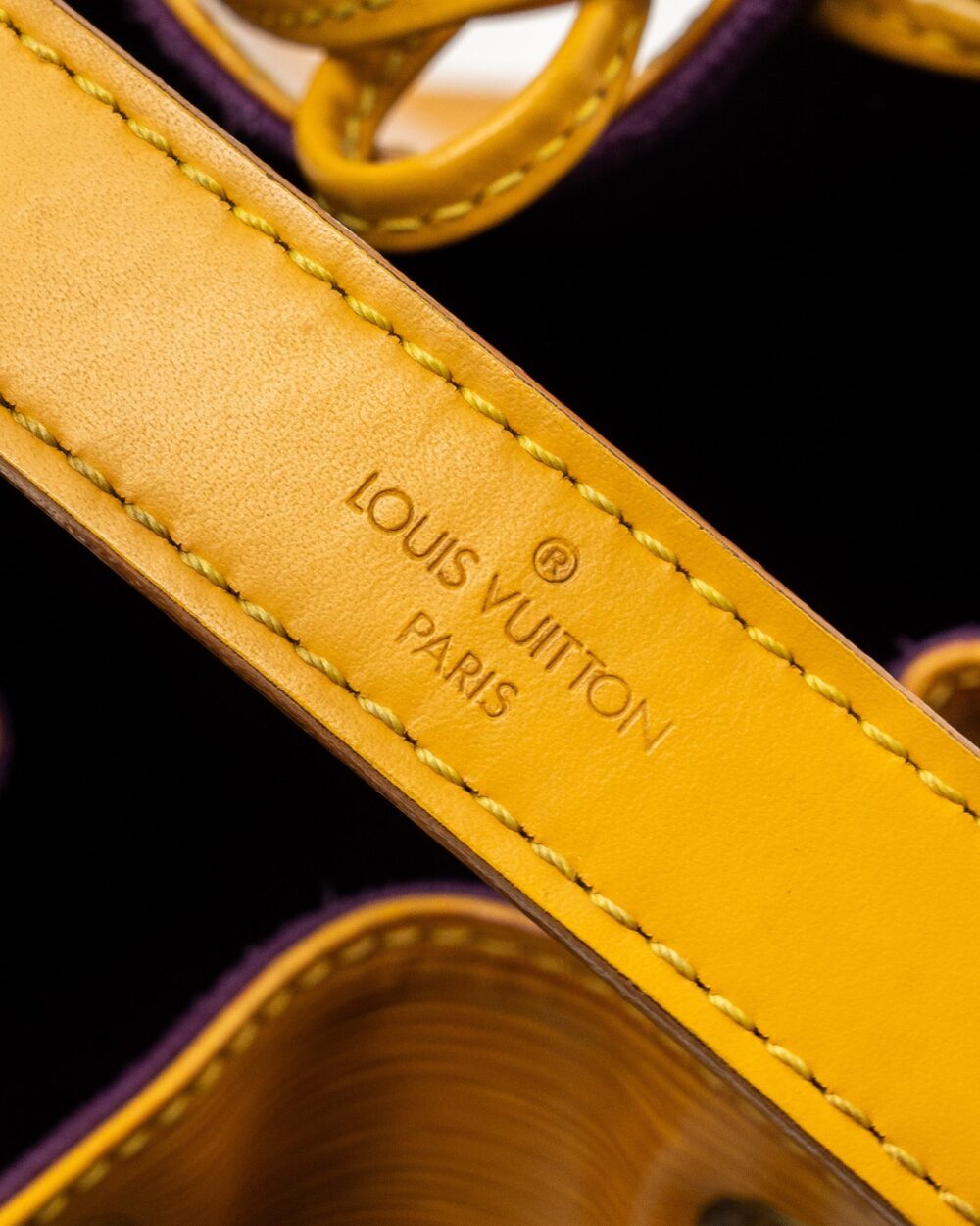 AAA Replica Louis Vuitton LV VINTAGE PETIT NOE EPI YELLOW GHW