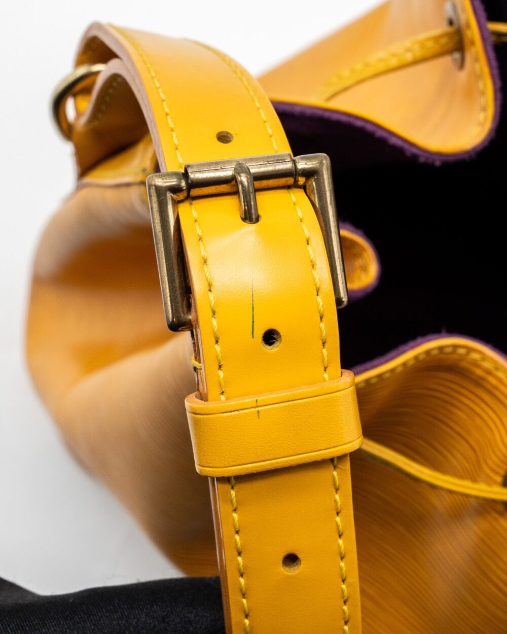 AAA Replica Louis Vuitton LV VINTAGE PETIT NOE EPI YELLOW GHW