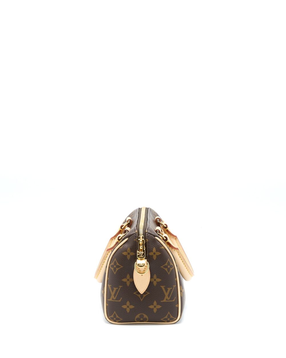 AAA Replica Louis Vuitton LV SPEEDY BANDOULIERE 20 MONOGRAM CANVAS WITH BLACK STRAP GHW
