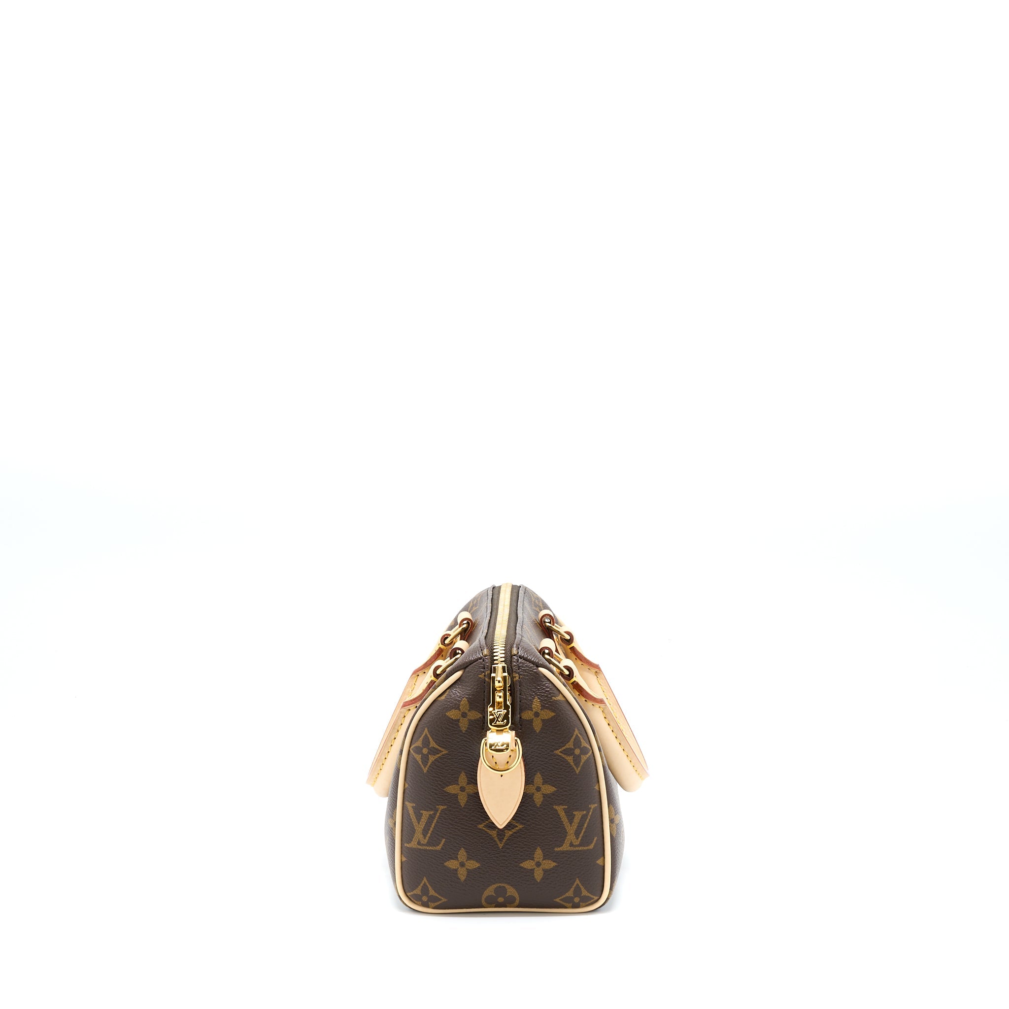 AAA Replica Louis Vuitton LV SPEEDY BANDOULIERE 20 MONOGRAM CANVAS WITH BLACK STRAP GHW