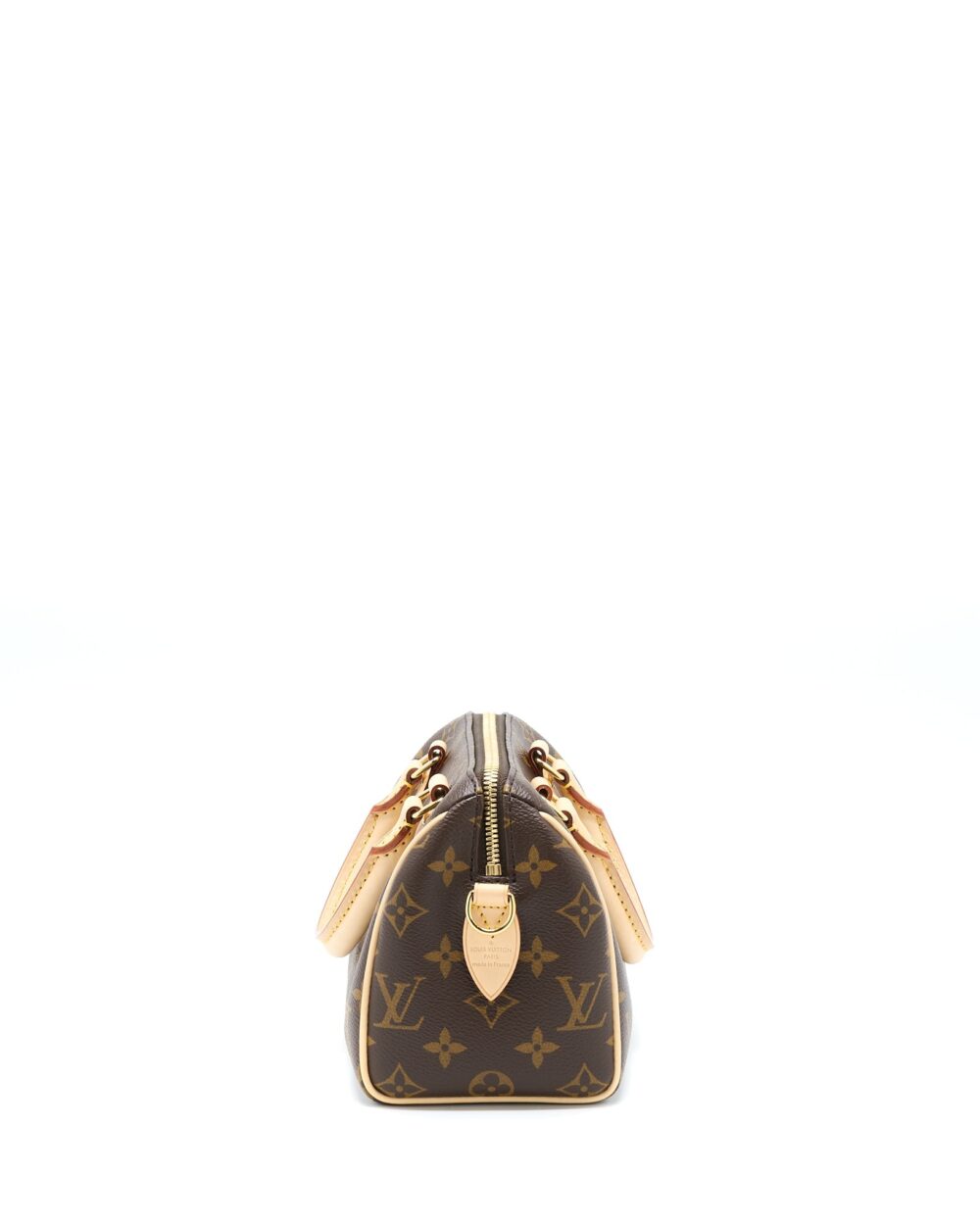 AAA Replica Louis Vuitton LV SPEEDY BANDOULIERE 20 MONOGRAM CANVAS WITH BLACK STRAP GHW
