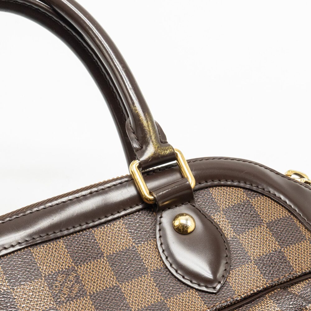 AAA Replica Louis Vuitton LV TREVI TOTE BAG DAMIER EBENE CANVAS GHW