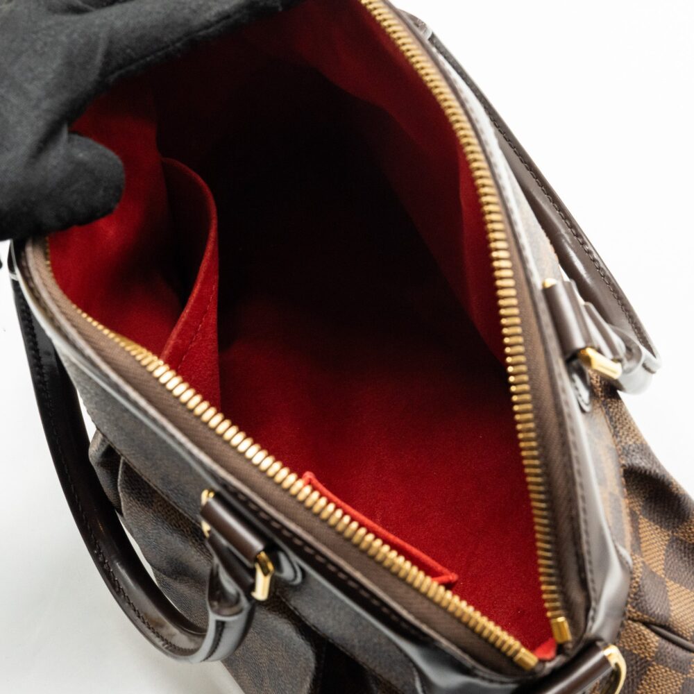AAA Replica Louis Vuitton LV TREVI TOTE BAG DAMIER EBENE CANVAS GHW