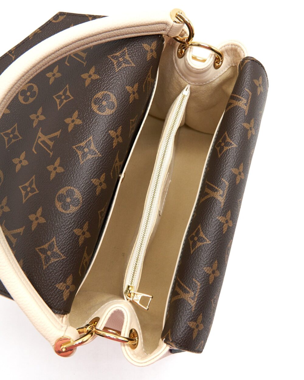 AAA Replica Louis Vuitton LV DOUBLE V BAG CREME