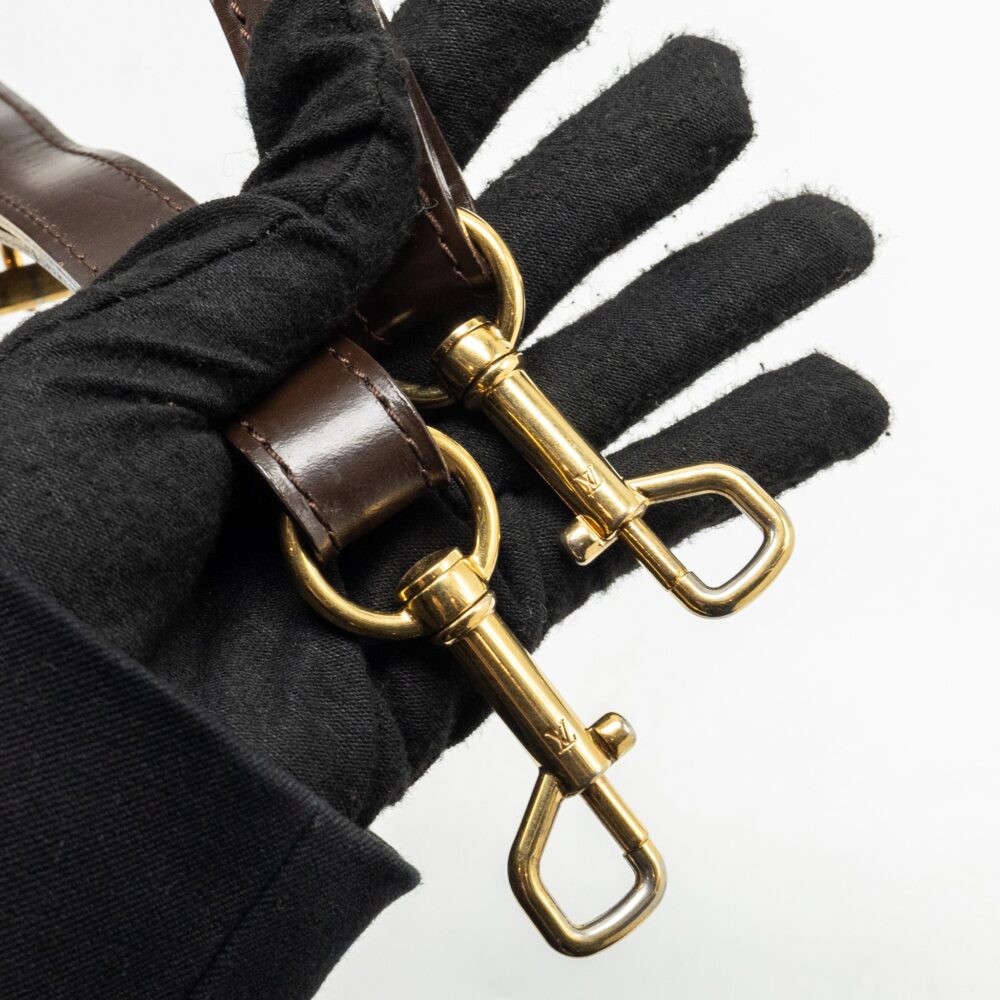 AAA Replica Louis Vuitton LV TREVI TOTE BAG DAMIER EBENE CANVAS GHW