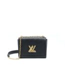 AAA Replica Louis Vuitton LV TWIST MM EPI BLACK GHW