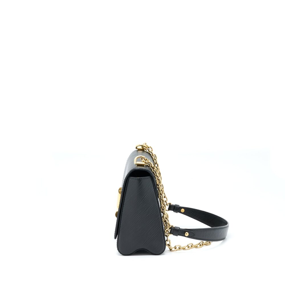 AAA Replica Louis Vuitton LV TWIST MM EPI BLACK GHW