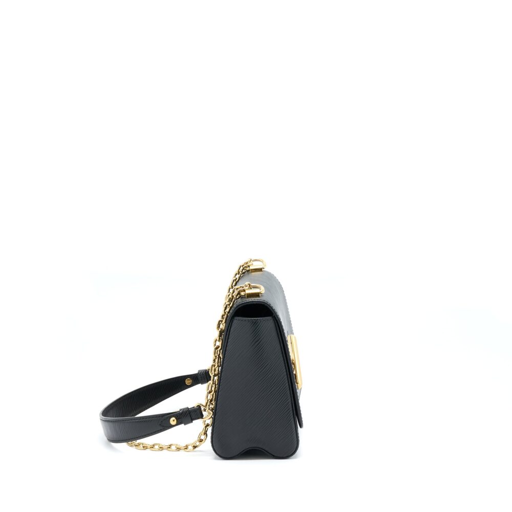 AAA Replica Louis Vuitton LV TWIST MM EPI BLACK GHW