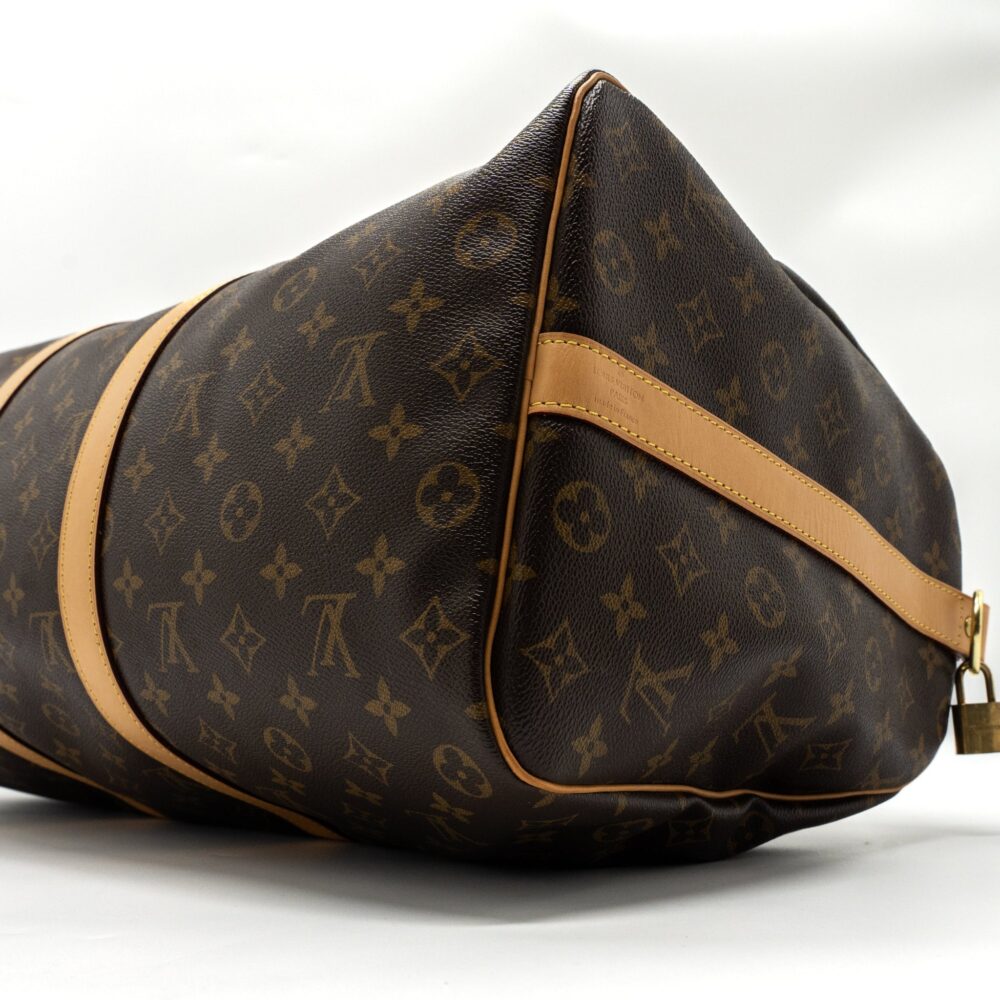 AAA Replica Louis Vuitton LV KEEPALL BANDOULIRE 50 MONOGRAM CANVAS GHW