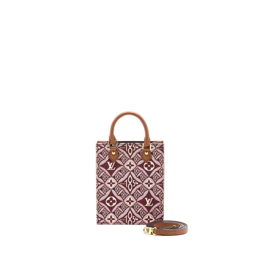 AAA Replica Louis Vuitton LV SINCE 1854 SAC PLAT CANVAS RED MULTICOLOUR GHW