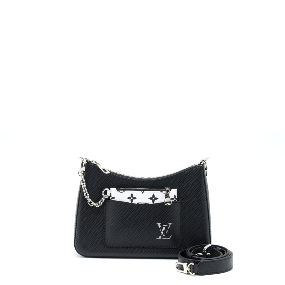 AAA Replica Louis Vuitton LV MARELLE EPI BLACK SHW