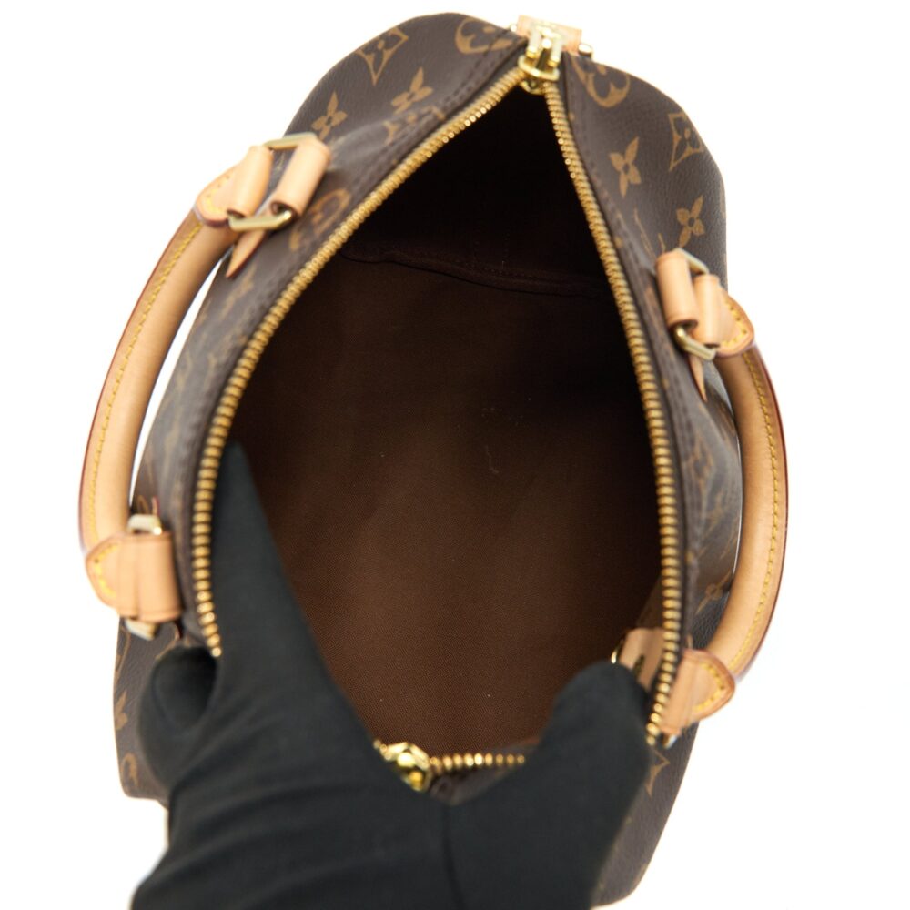 AAA Replica Louis Vuitton LV SPEEDY 25 MONOGRAM CANVAS WITH INITIAL
