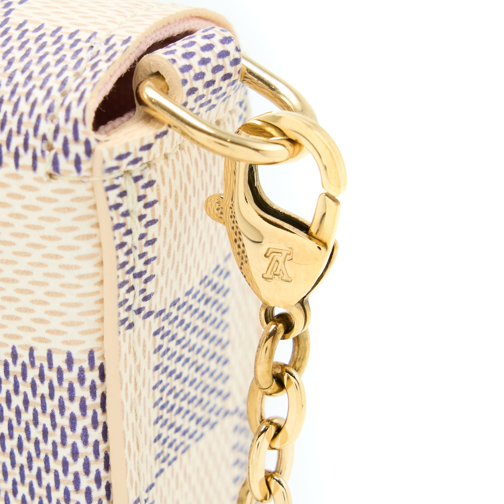 AAA Replica Louis Vuitton LV FELICIE POCHETTE DAMIER AZUR CANVAS GHW
