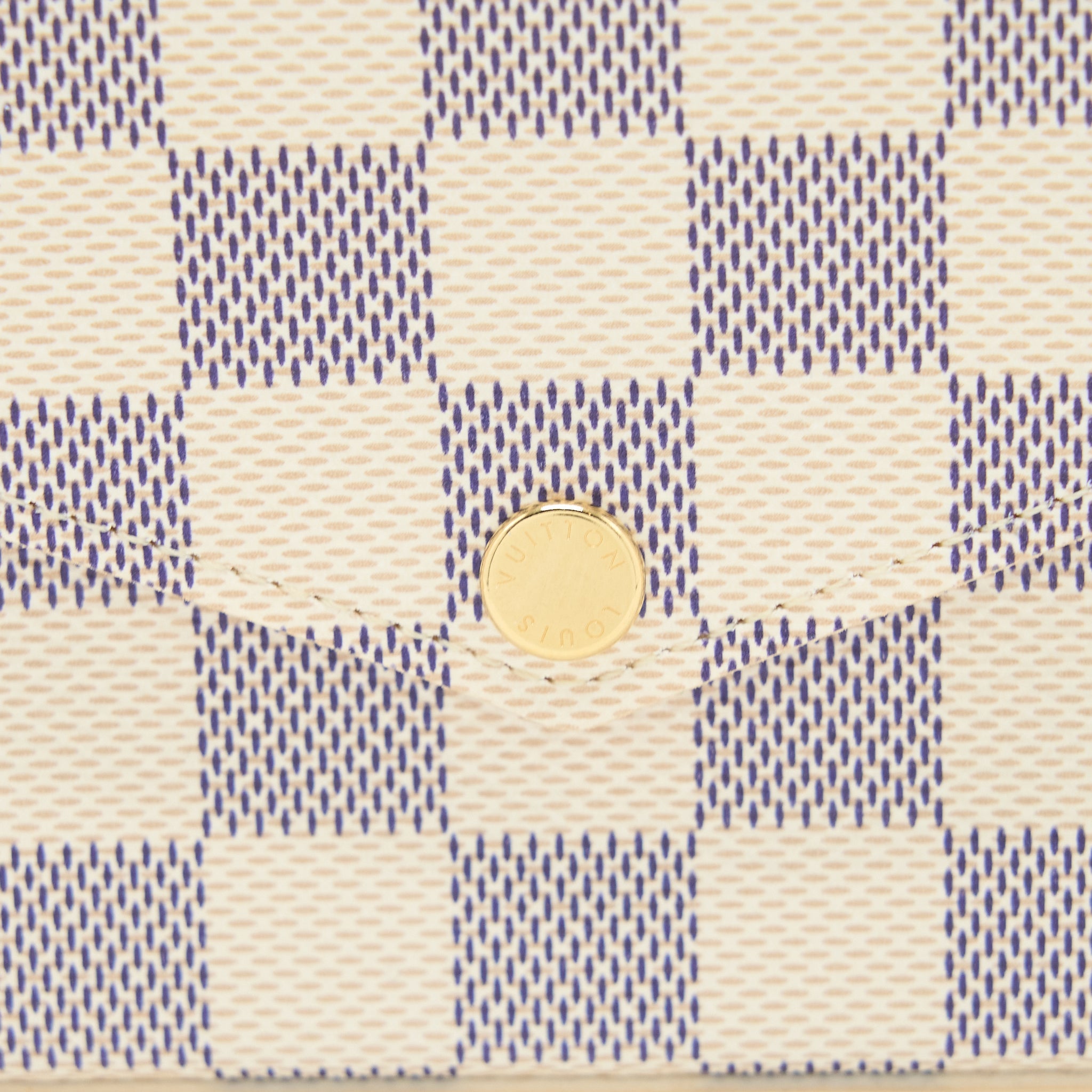 AAA Replica Louis Vuitton LV FELICIE POCHETTE DAMIER AZUR CANVAS GHW