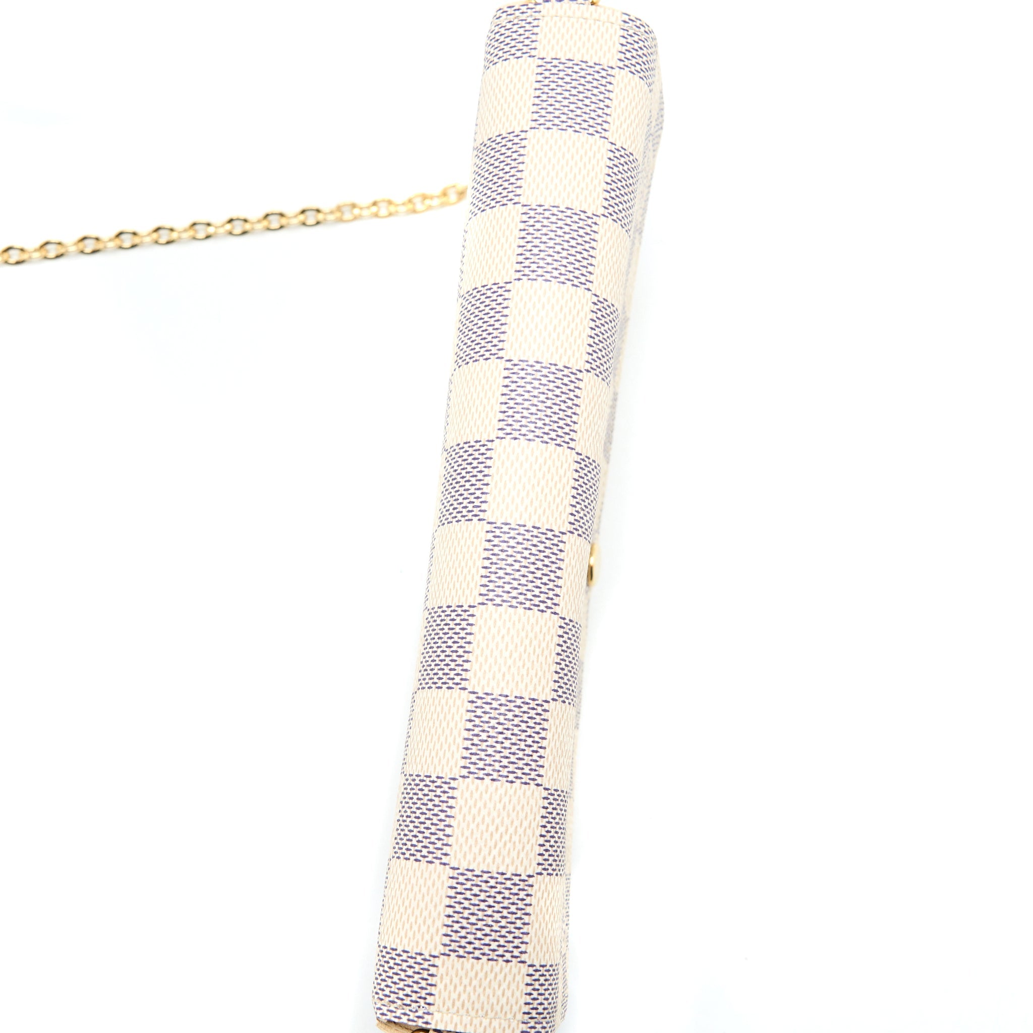 AAA Replica Louis Vuitton LV FELICIE POCHETTE DAMIER AZUR CANVAS GHW
