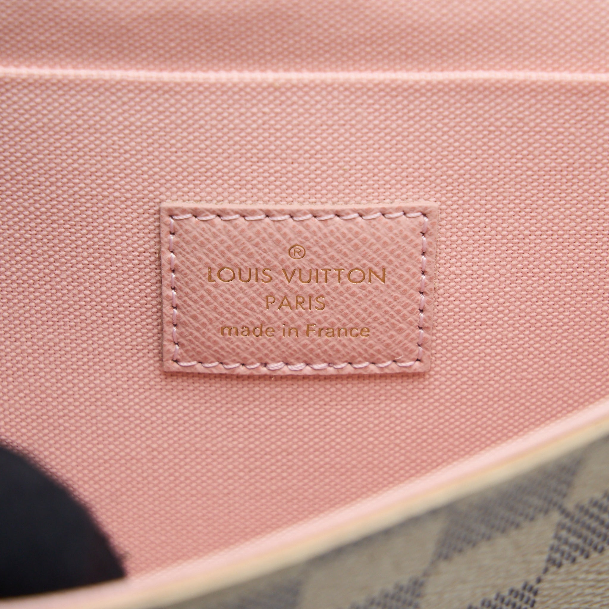 AAA Replica Louis Vuitton LV FELICIE POCHETTE DAMIER AZUR CANVAS GHW