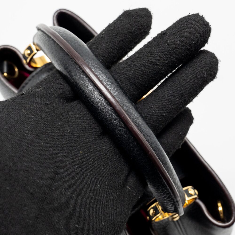 AAA Replica Louis Vuitton LV CAPUCINES BB CALFSKIN BLACK GHW