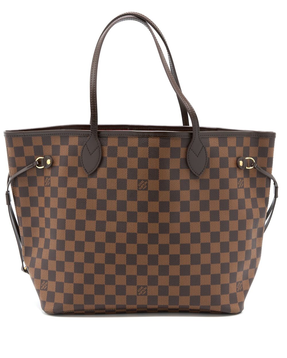 AAA Replica Louis Vuitton LV NEVERFULL MM DAMIER EBENE CANVAS GHW