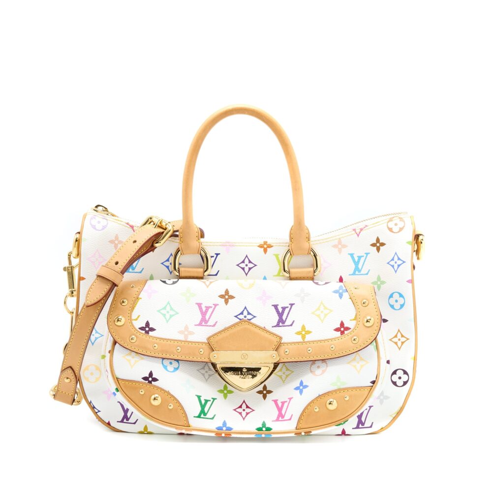 AAA Replica Louis Vuitton LV RITA BAG WHITE MONOGRAM MULTICOLOUR CANVAS GHW