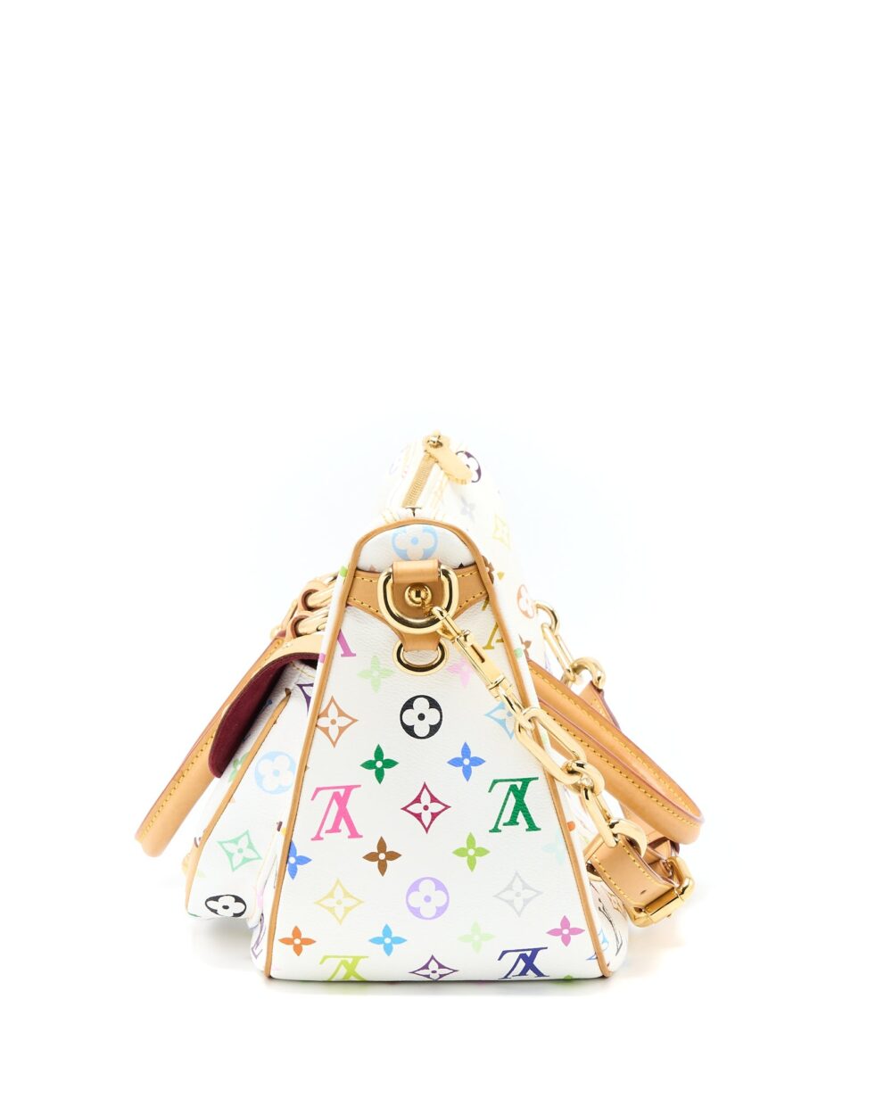 AAA Replica Louis Vuitton LV RITA BAG WHITE MONOGRAM MULTICOLOUR CANVAS GHW