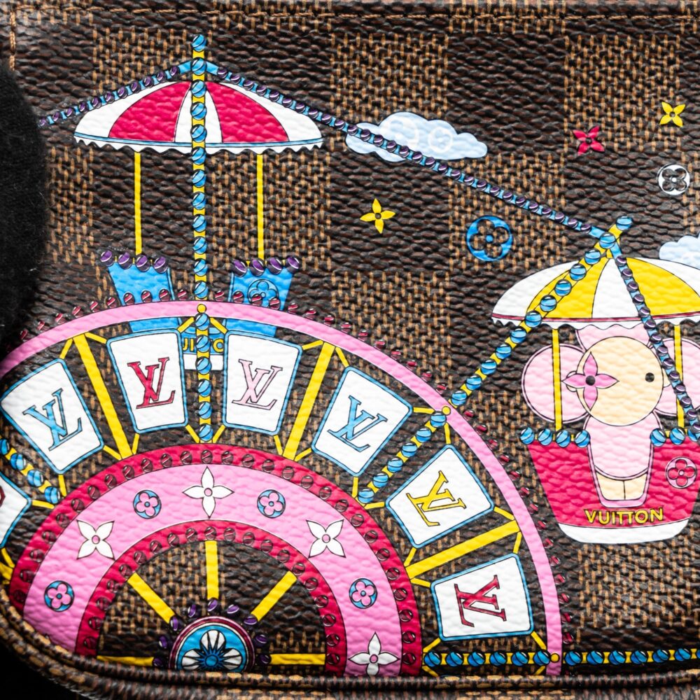 AAA Replica Louis Vuitton LV MINI POCHETTE ACCESSORIES CHRISTMAS LIMITED EDITION MULTICOLOR GHW
