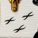 AAA Replica Louis Vuitton LV PETIT MALLE EPI WHITE/BLACK GHW
