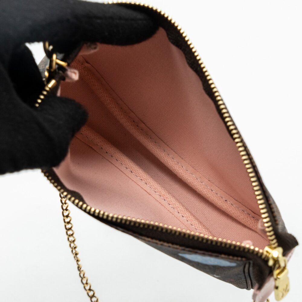AAA Replica Louis Vuitton LV MINI POCHETTE ACCESSORIES CHRISTMAS LIMITED EDITION MULTICOLOR GHW