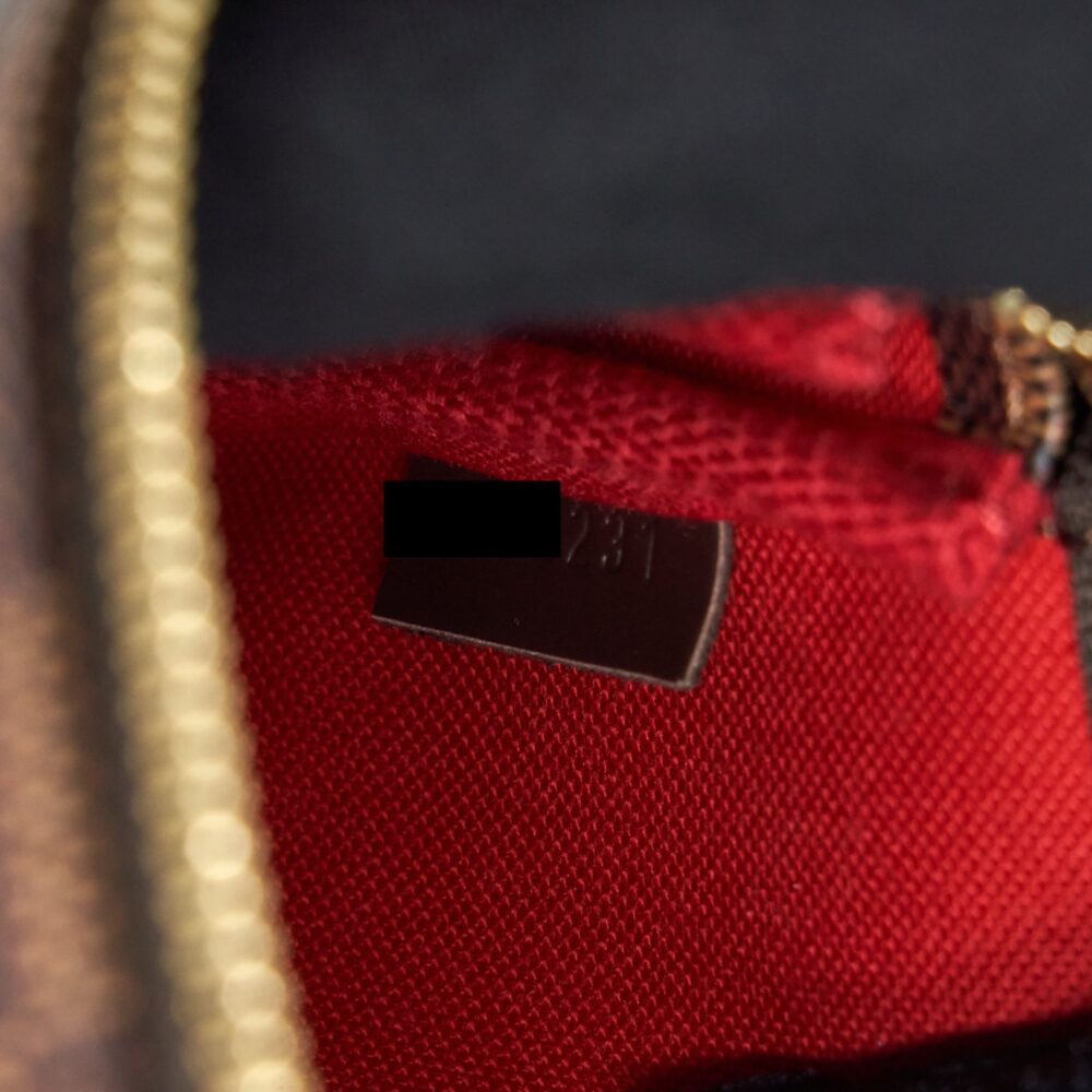 AAA Replica Louis Vuitton LV MINI POCHETTE ACCESSORIES DAMIER EBENE CANVAS GHW