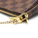 AAA Replica Louis Vuitton LV MINI POCHETTE ACCESSORIES DAMIER EBENE CANVAS GHW