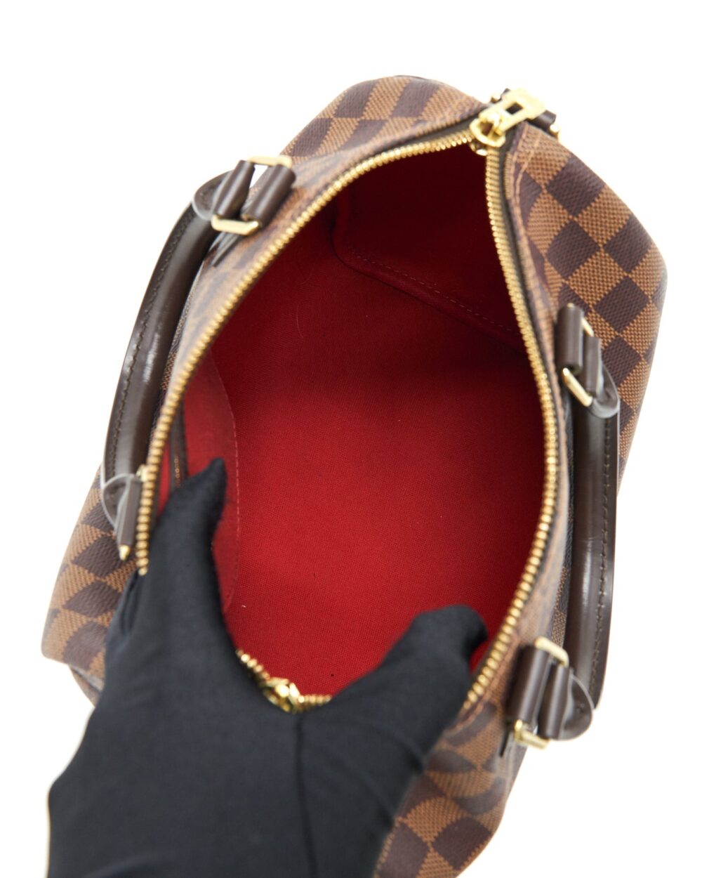 AAA Replica Louis Vuitton LV SPEEDY 25 DAMIER EBENE