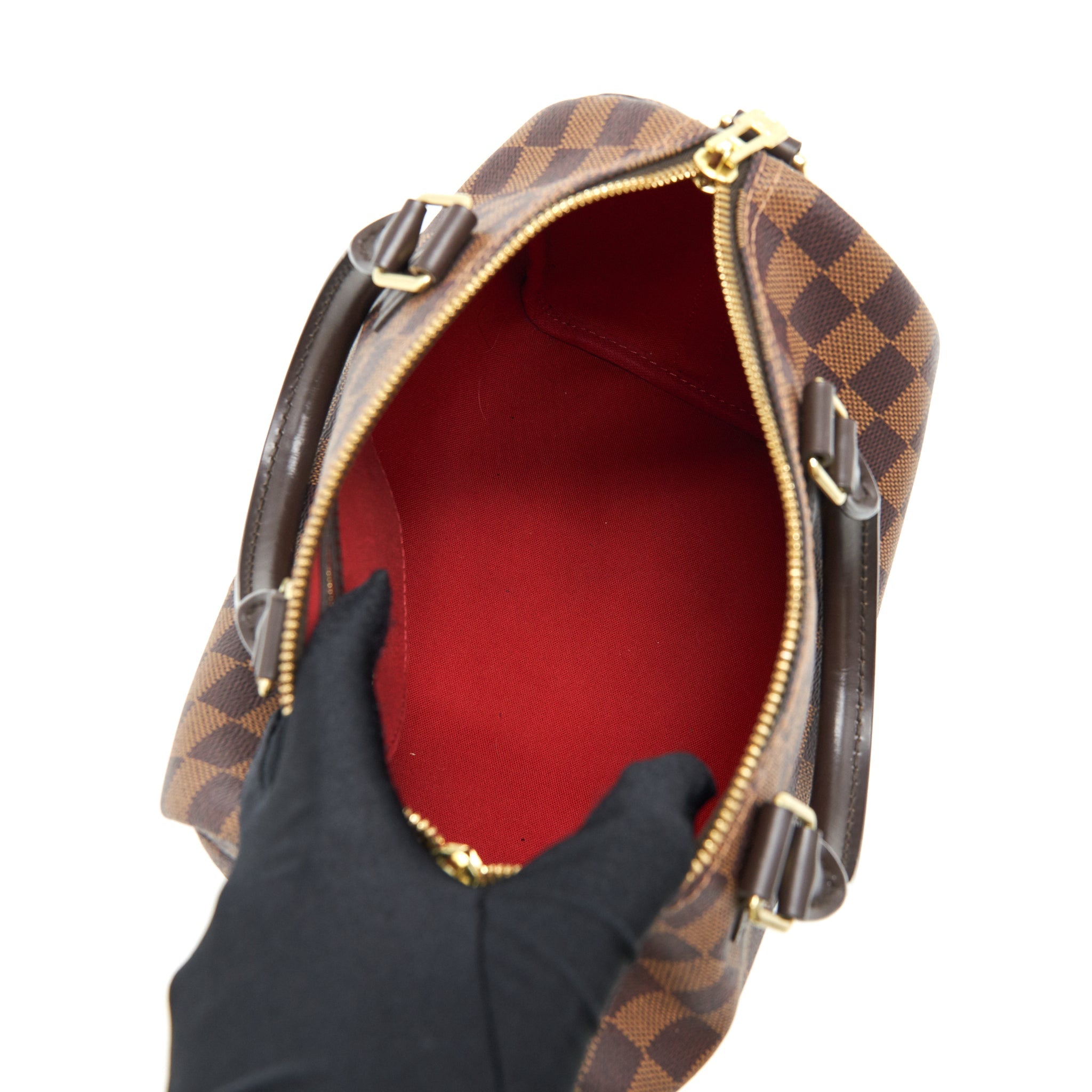 AAA Replica Louis Vuitton LV SPEEDY 25 DAMIER EBENE