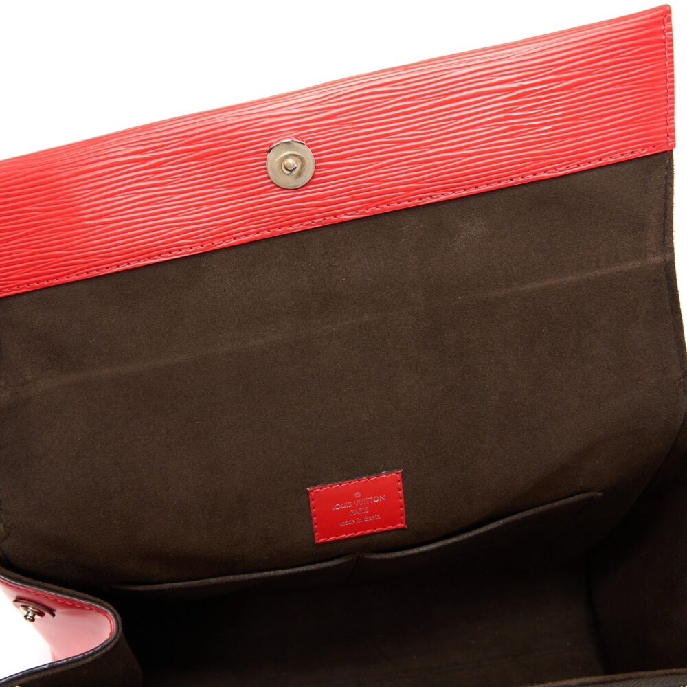 AAA Replica Louis Vuitton LV CLUNY MM EPI RED SHW