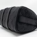 AAA Replica Louis Vuitton LV KEEPALL BANDOULIERE 25 MONOGRAM TAURILLON LEATHER BLACK WITH BLACK HARDWARE