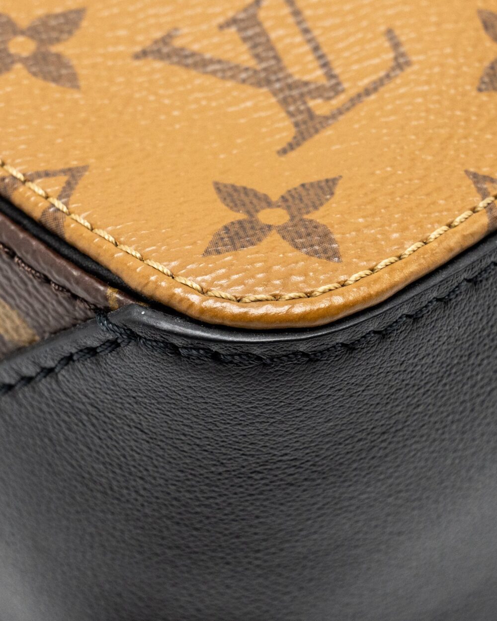 AAA Replica Louis Vuitton LV SQUARE BAG MONOGRAM REVERSE CANVAS GHW