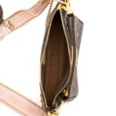 AAA Replica Louis Vuitton LV MULTI POCHETTE ACCESSORIES MONOGRAM CANVAS ROSE CLAIR GHW