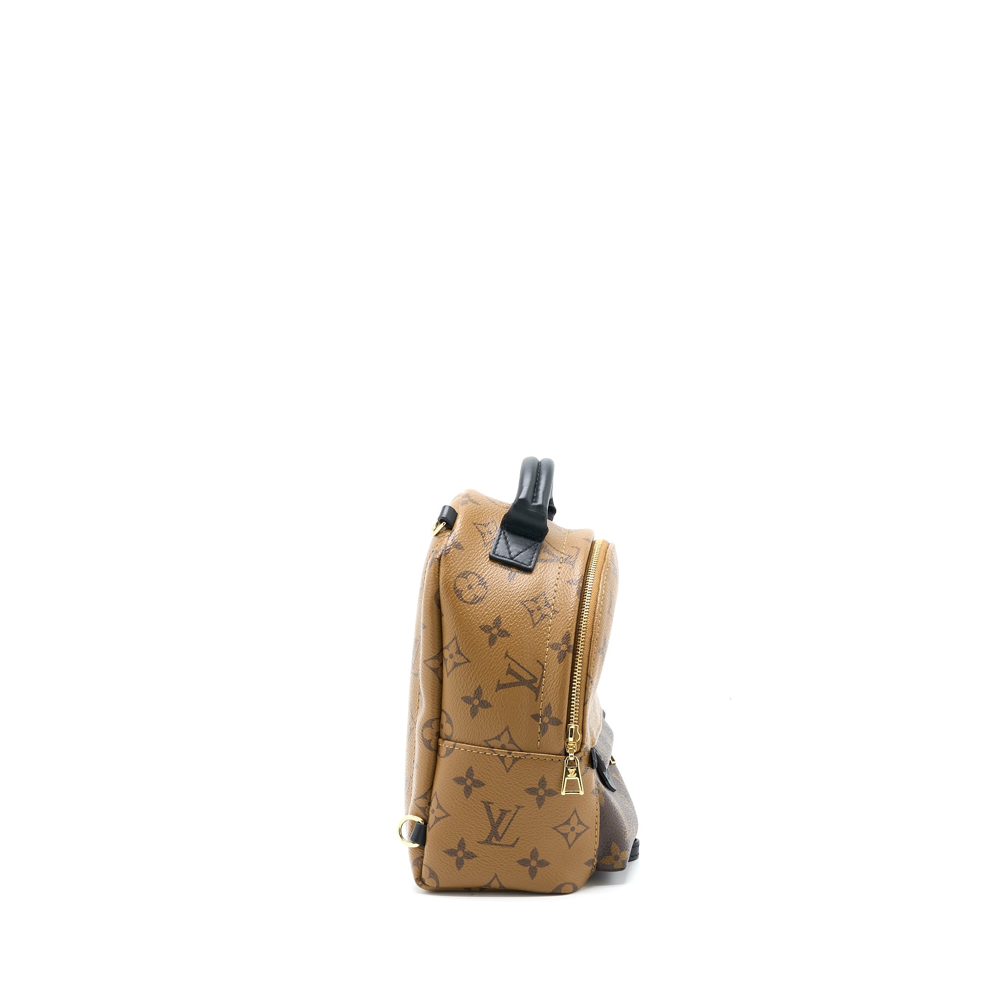AAA Replica Louis Vuitton LV PALM SPRINGS MINI BACKPACK MONOGRAM REVERSE CANVAS GHW