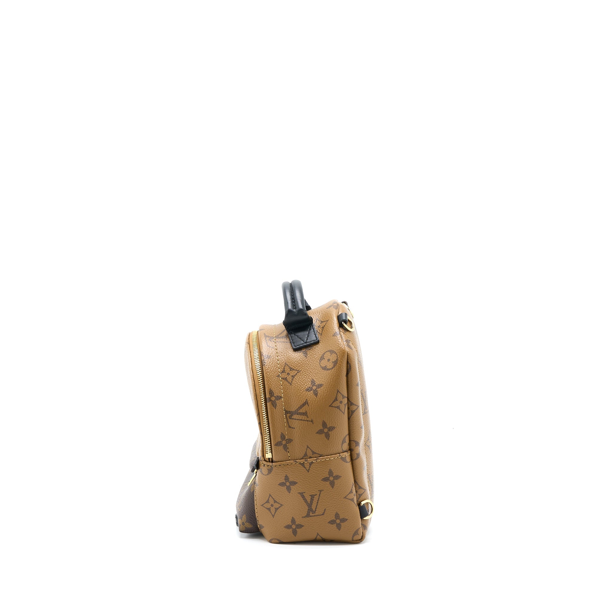 AAA Replica Louis Vuitton LV PALM SPRINGS MINI BACKPACK MONOGRAM REVERSE CANVAS GHW