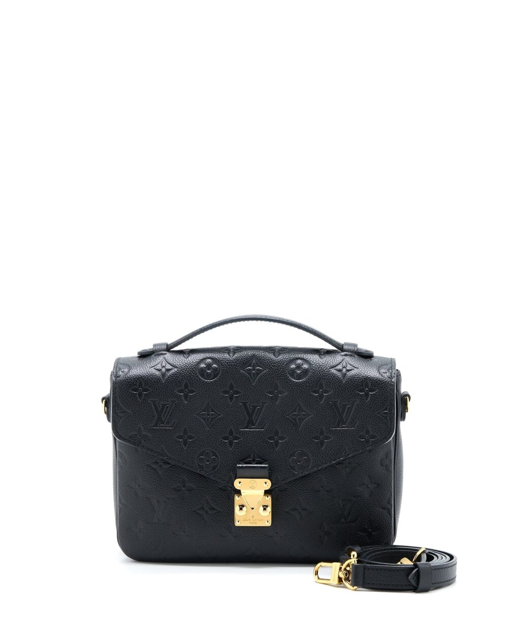 AAA Replica Louis Vuitton LV POCHETTE MÉTIS MONOGRAM EMPREINTE BLACK GHW