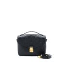 AAA Replica Louis Vuitton LV POCHETTE MÉTIS MONOGRAM EMPREINTE BLACK GHW