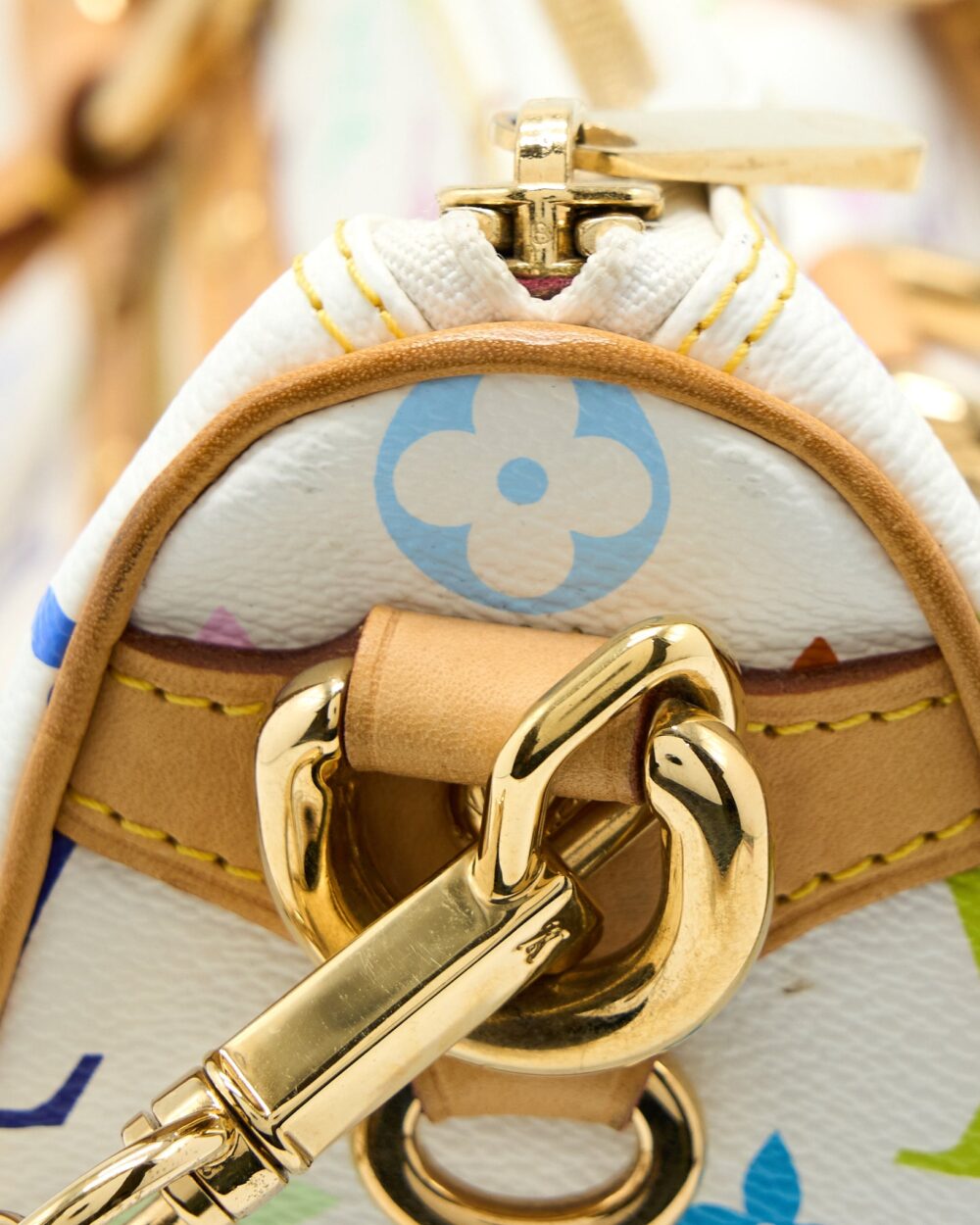 AAA Replica Louis Vuitton LV RITA BAG WHITE MONOGRAM MULTICOLOUR CANVAS GHW