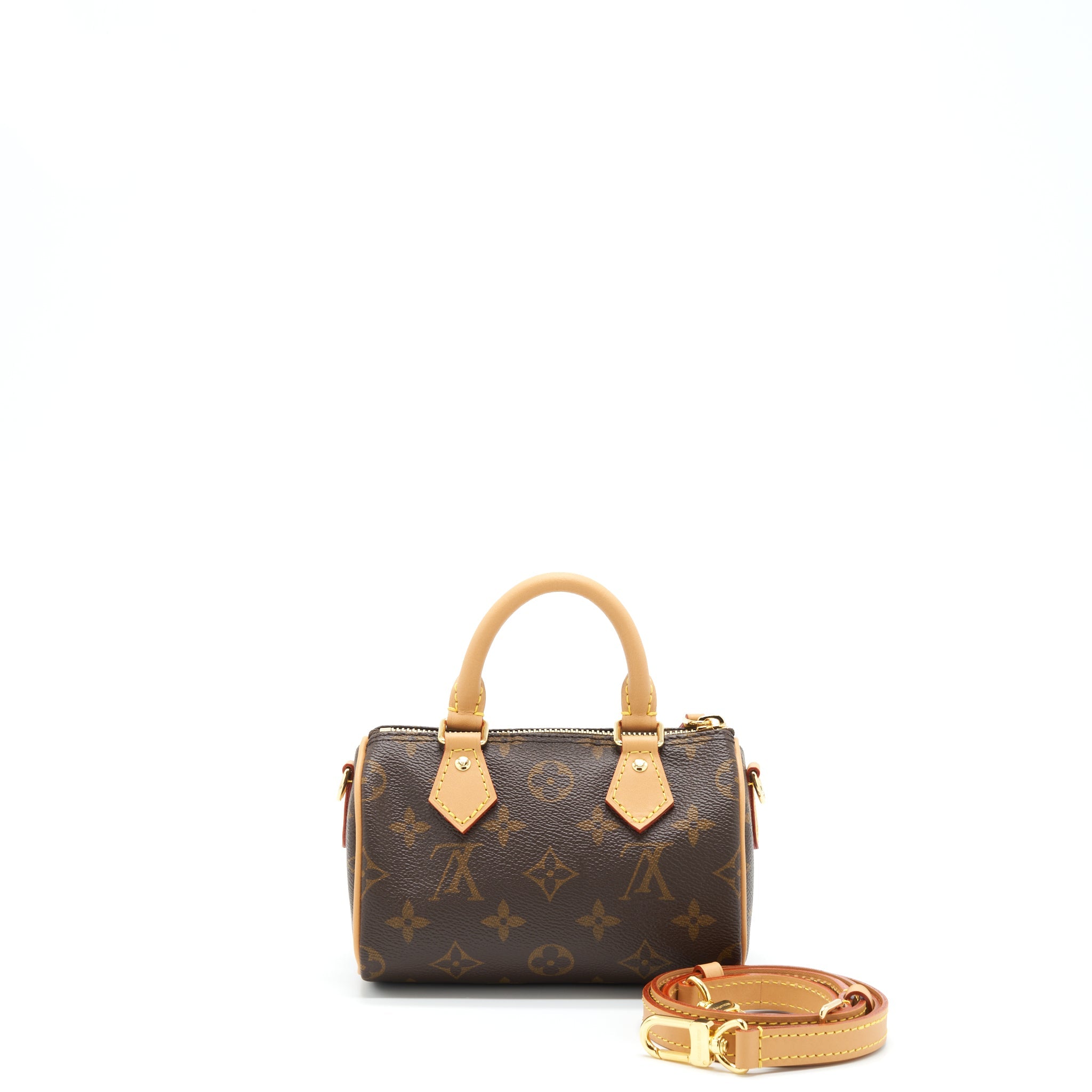 AAA Replica Louis Vuitton LV NANO SPEEDY NEW VERSION MONOGRAM CANVAS GHW