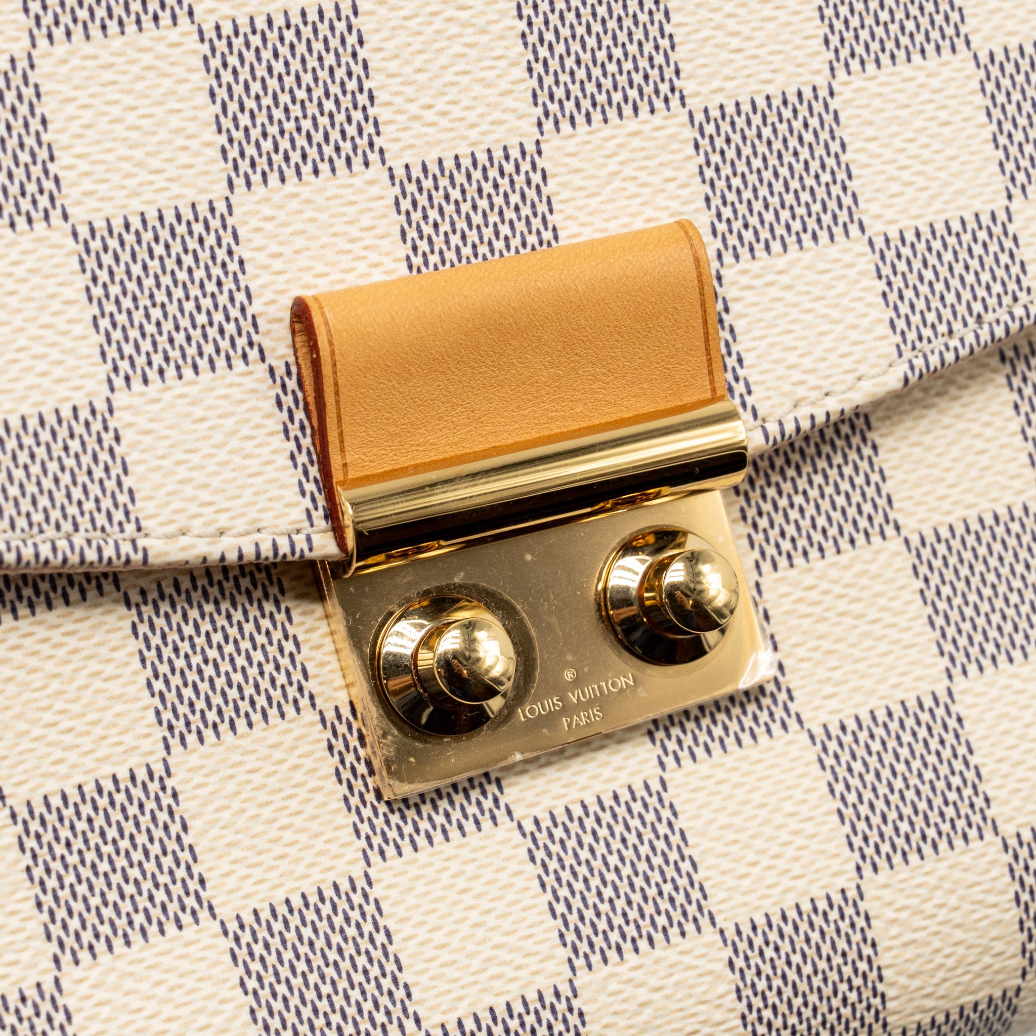 AAA Replica Louis Vuitton LV CROISETTE DAMIER AZUR CANVAS GHW