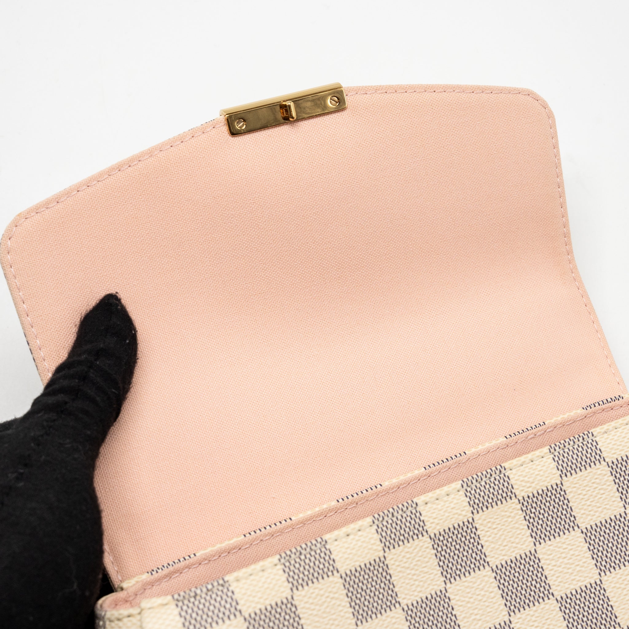 AAA Replica Louis Vuitton LV CROISETTE DAMIER AZUR CANVAS GHW