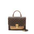 AAA Replica Louis Vuitton LV MARIGNAN TOP HANDLE MESSENGER BAG MONOGRAM CANVAS BROWN GHW