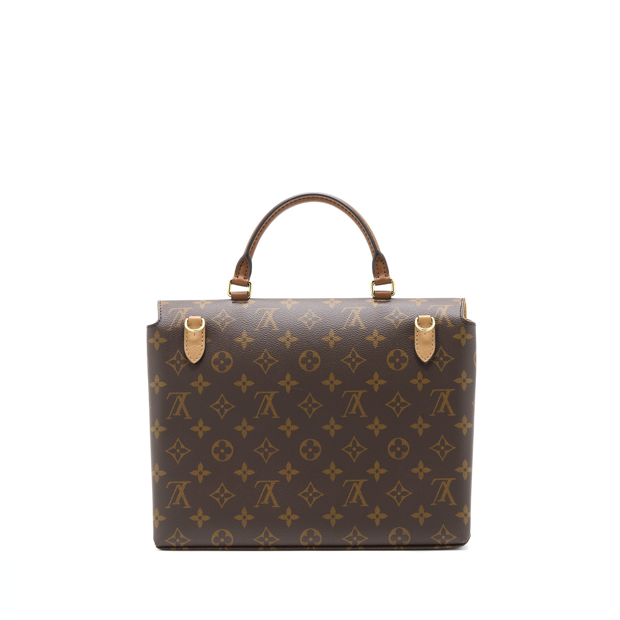 AAA Replica Louis Vuitton LV MARIGNAN TOP HANDLE MESSENGER BAG MONOGRAM CANVAS BROWN GHW