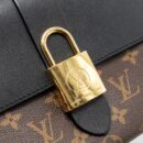 AAA Replica Louis Vuitton LV LOCKY BB MONOGRAM CANVAS/LEATHER BLACK GHW