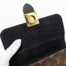 AAA Replica Louis Vuitton LV LOCKY BB MONOGRAM CANVAS/LEATHER BLACK GHW