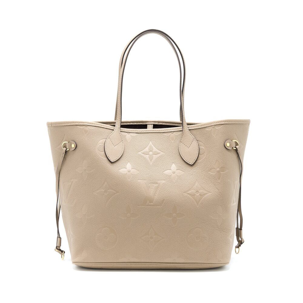 AAA Replica Louis Vuitton LV NEVERFULL MM MONOGRAM EMPREINTE TOURTERELLE GHW (NEW VERSION)