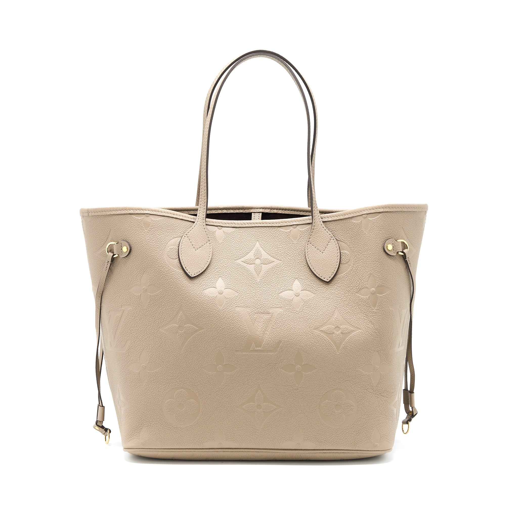 AAA Replica Louis Vuitton LV NEVERFULL MM MONOGRAM EMPREINTE TOURTERELLE GHW (NEW VERSION)
